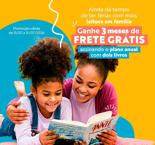 Clube Quindim - Banner principal do clube de livros infantis