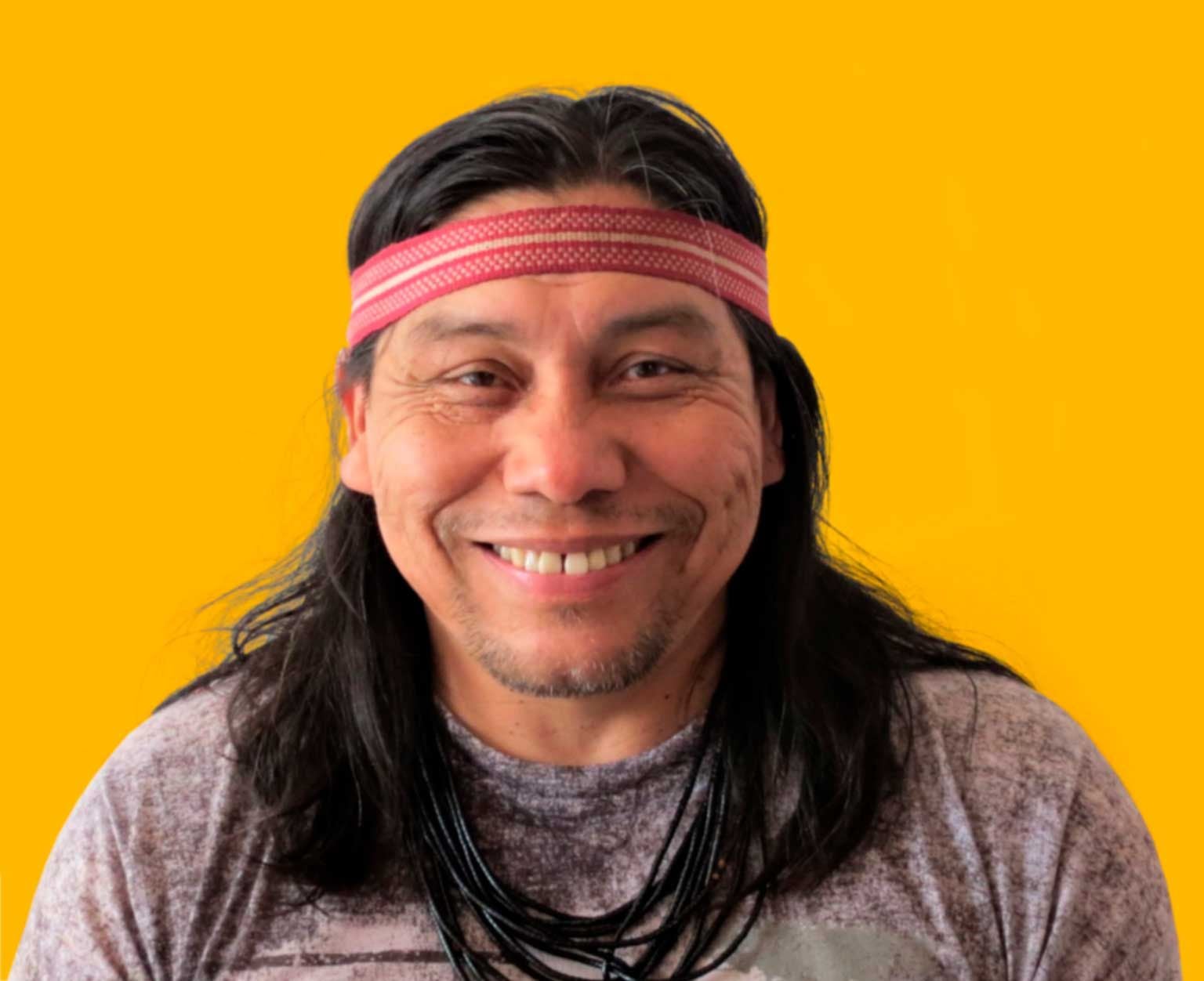 Clube Quindim - Banner contendo a Curadora Daniel Munduruku