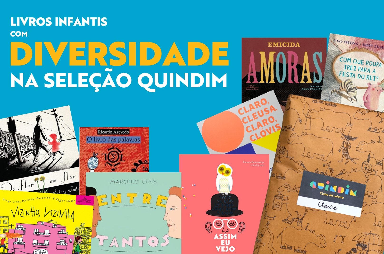 Livros infantis com diversidade chegam aos assinantes do Quindim