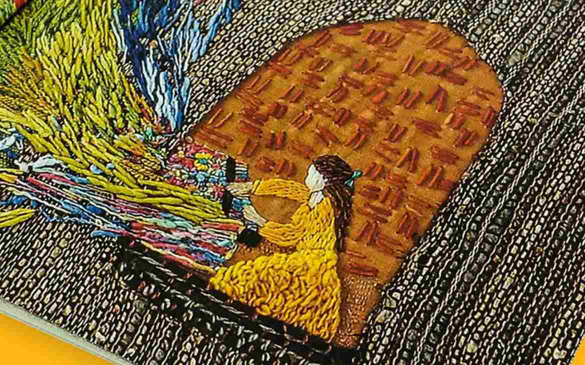 Personagens femininas veja 7 livros que os pequenos precisam conhecer_capa. Imagem do livro A moça tecelã