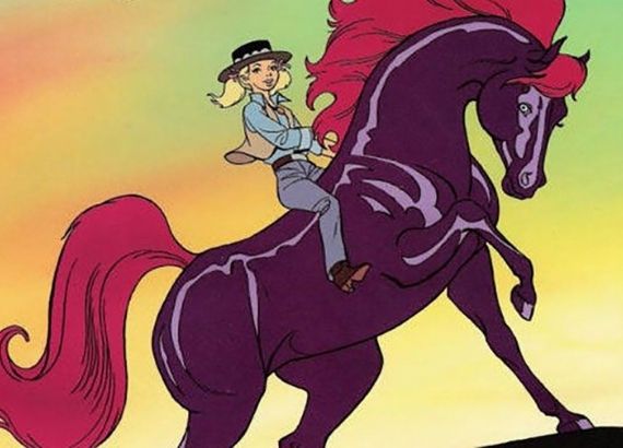Desenhos dos anos 80. Cavalo de fogo
