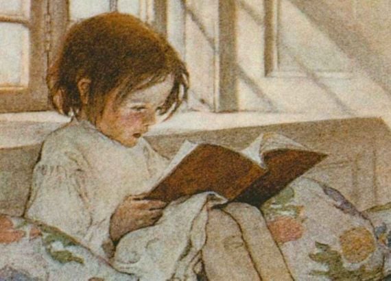 35 poemas para crianças: seleção de obras de 10 autores brasileiros famosos 1 Retrato de uma menina sentada lendo um livro