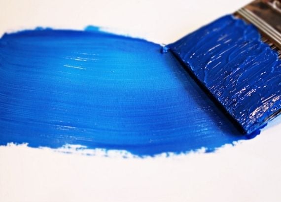 Como fazer tintas. Tinta azul cadeira