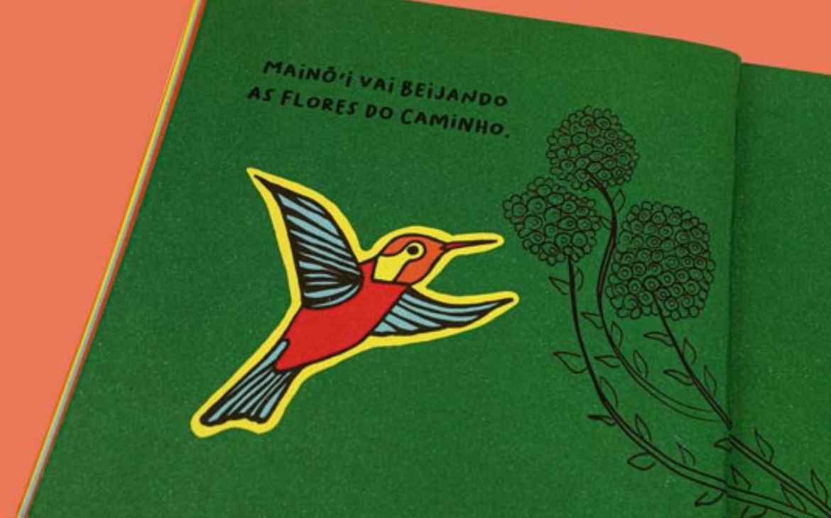 Conheça as palavras de origem indígena do nosso cotidiano_capa. Imagem do livro Tem festa na floresta