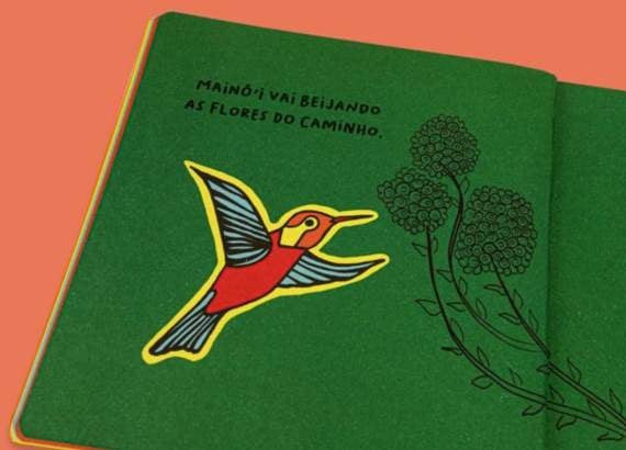 Conheça as palavras de origem indígena do nosso cotidiano_meio1. Imagem do livro Tem festa na floresta
