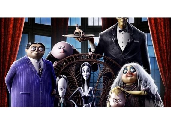 Filmes de animação infantil. A família Addams