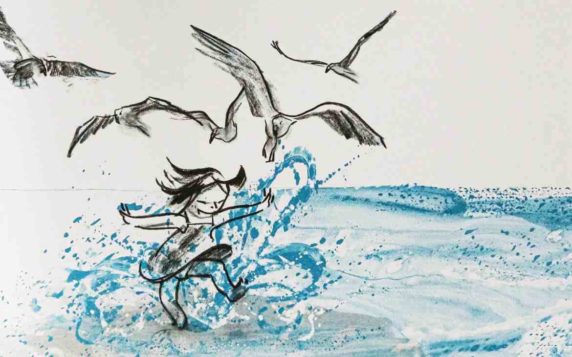 8 livros para ler na praia com as crianças 13 livros para ler na praia com as criancas capa. Livro A onda de Suzy Lee