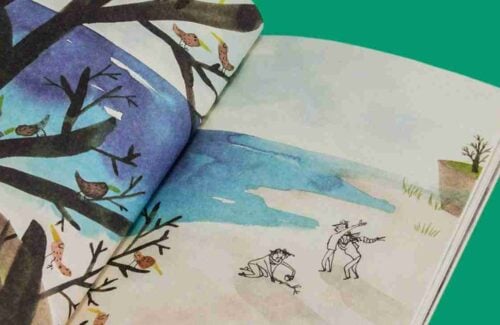7 livros infantis premiados que foram lançamentos exclusivos do Clube Quindim. Livro "A praia dos inúteis", de lex Nogués e Bea Enríquez