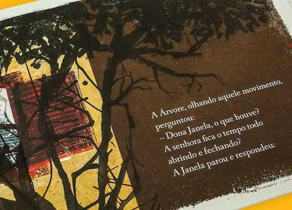 Livros infantis sobre o folclore brasileiro. Imagem do livro Reconto que passa.