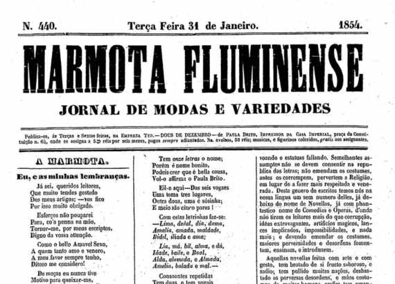 Adaptacoes de fabulas por Justiniano Jose da Rocha e Paula Brito Jornal Marmota Fluminense