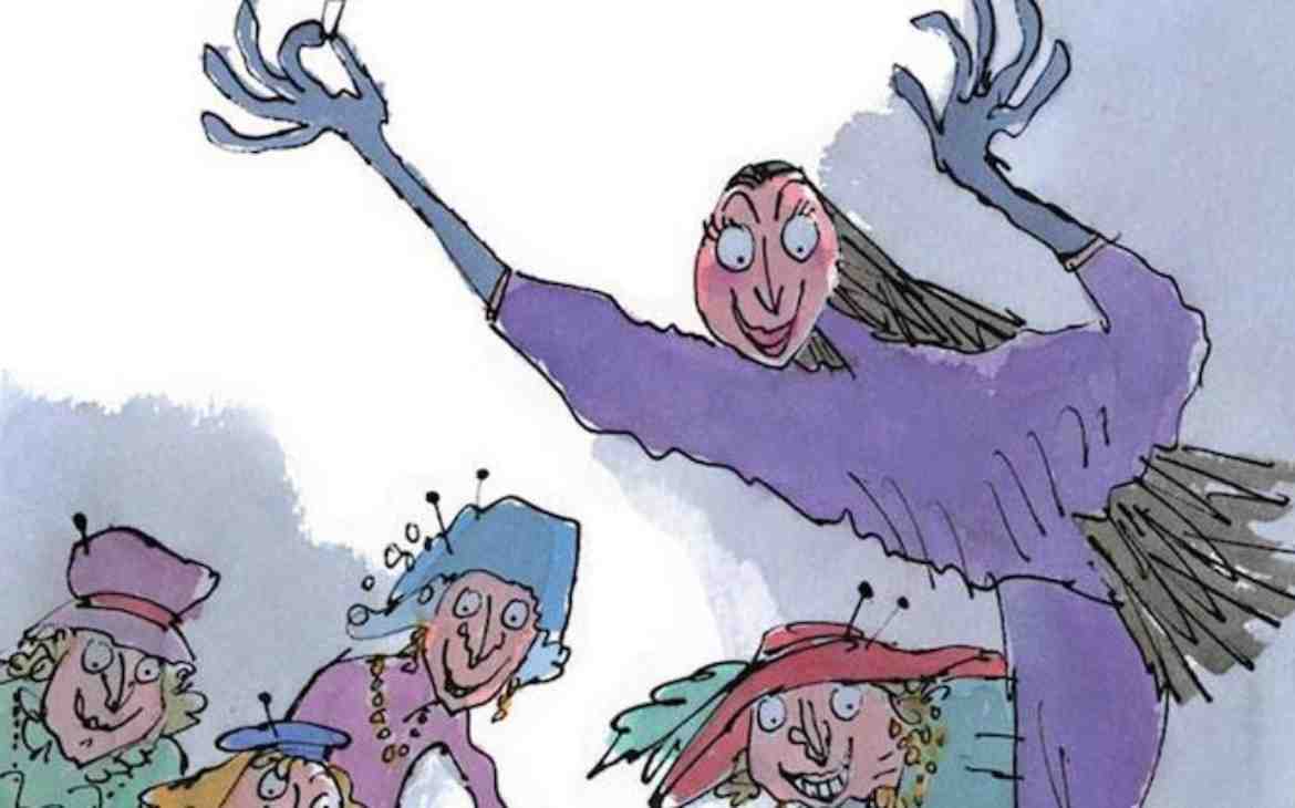 Censura na literatura infantil: existem livros que não devo apresentar ao meu filho. Ilustração do livro "As Bruxas" de Roald Dahl