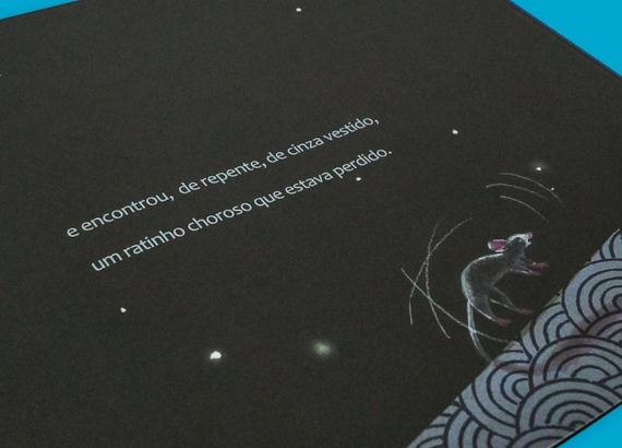 Um livro infantil pode ser sem cor_meio. Imagem do livro Gato pra cá, rato pra lá