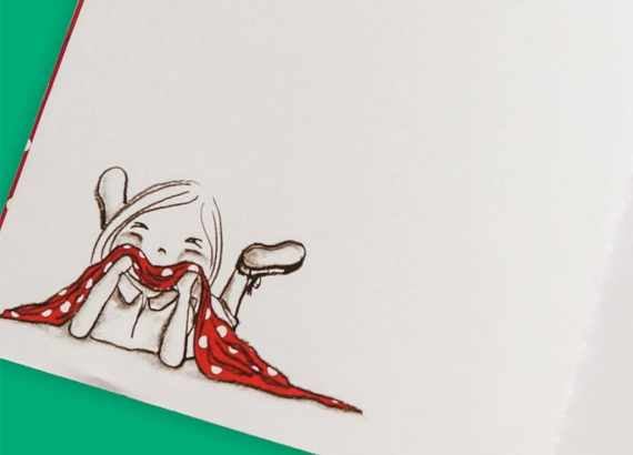 Um livro infantil pode ser sem cor_meio. Imagem do livro O lenço