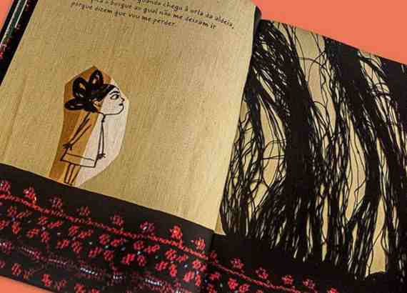 5 mentiras sobre ilustracoes em livros infantis meio. Imagem do livro A costura