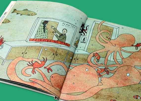 5 mentiras sobre ilustrações em livros infantis_meio. Imagem do livro Submersos