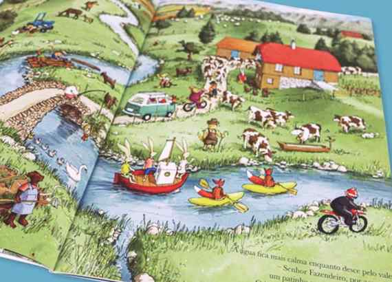 O que é um livro caça-objetos? 2 O que é um livro caça-objetos_meio. Imagem do livro Ao longo do rio