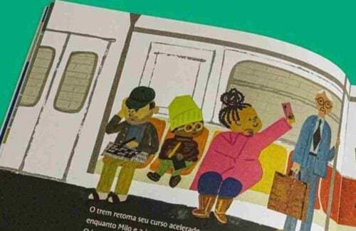 8 livros para conversar sobre os perigos nas redes sociais. Imagem do livro Milo imagina o mundo