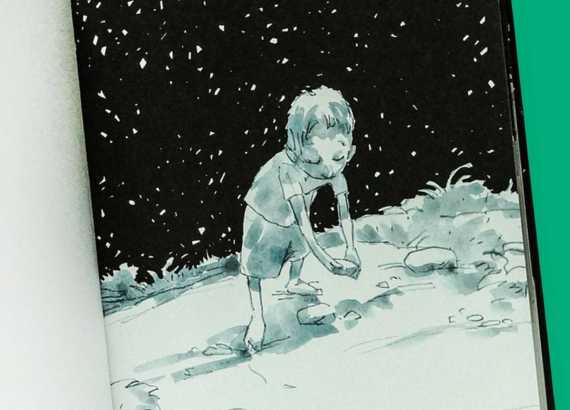 A importância do tempo no livro ilustrado 5 O tempo no livro ilustrado meio. Imagem do livro Pedro e Lua de Odilon Moraes
