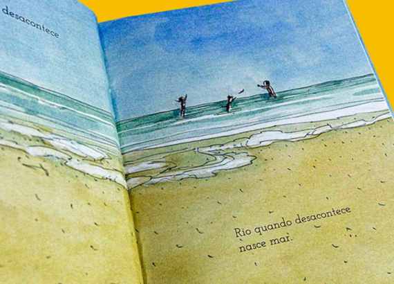 A importância do tempo no livro ilustrado 1 O tempo no livro ilustrado_meio. Imagem do livro Quando as coisas desacontecem de Odilon Moraes