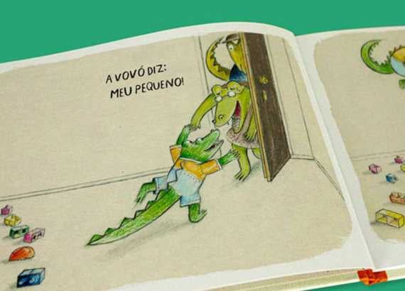 Literatura de colo_meio. Imagem do livro O que o crocodilo diz no parque