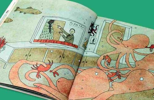 8 livros infantis com nonsense para ler com a sua família_capa. Imagem do livro Submersos