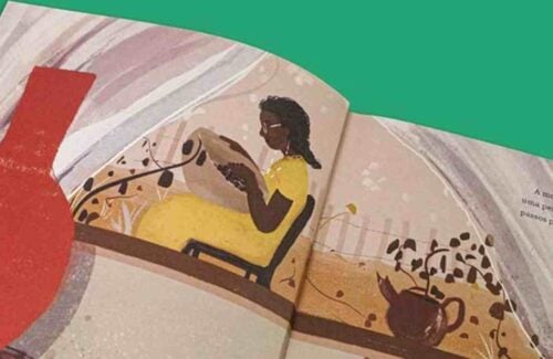 Coluna estereotipos na literatura capa. Imagem livro Os dengos na moringa de voinha