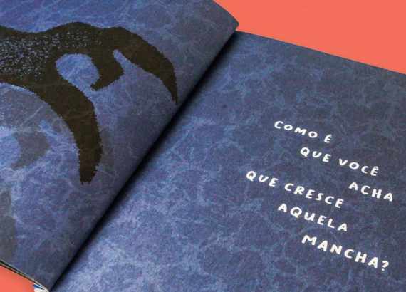 Livros com poucas palavras são só para crianças pequenas? 3 Livros com poucas palavras são só para crianças pequenas_meio. Imagem do livro A mancha