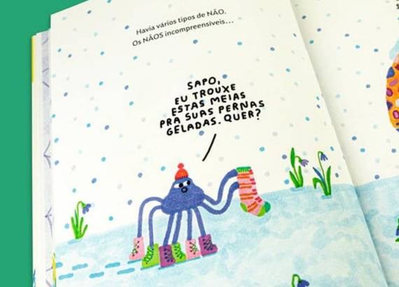 Nem todo mundo vai ser seu amigo: como ajudar a criança a lidar com a rejeição? 3 Nem todo mundo vai ser seu amigo como ajudar a criança a lidar com a rejeição_meio. Imagem do livro Não, não e não