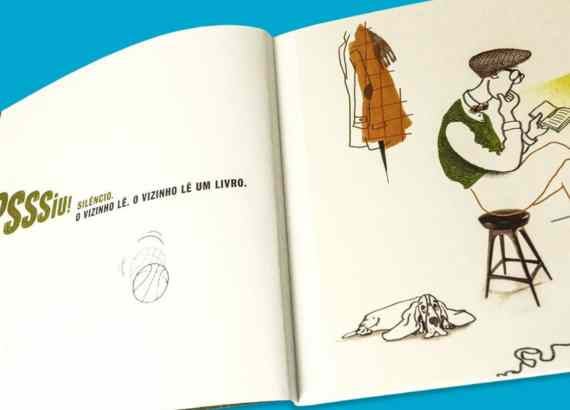O que afasta os pais da leitura compartilhada com os filhos? 4 Imagem do livro "Quero ler meu livro", de Koen Van Biesen. Foto: Clube Quindim.